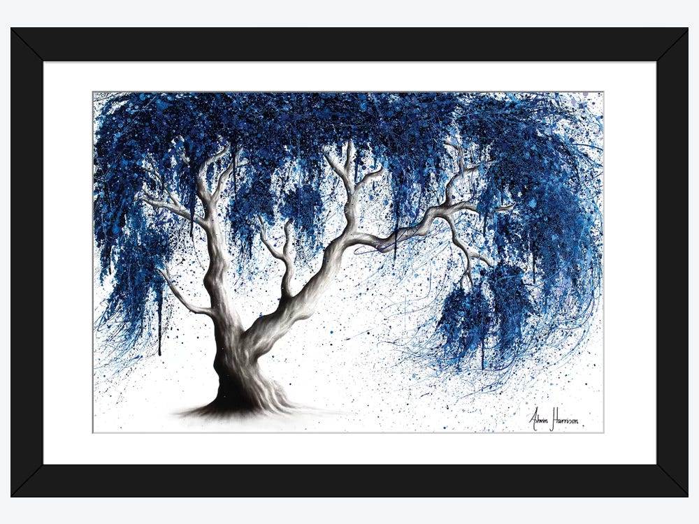 LV Blue Art Wood Print by DG Design - Pixels