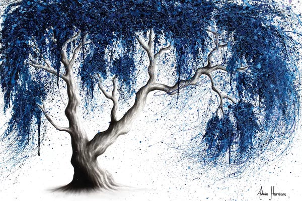 Hyper-Realistic & Detailed Drawings: Blue Dream Tree by Ashvin Harrison
