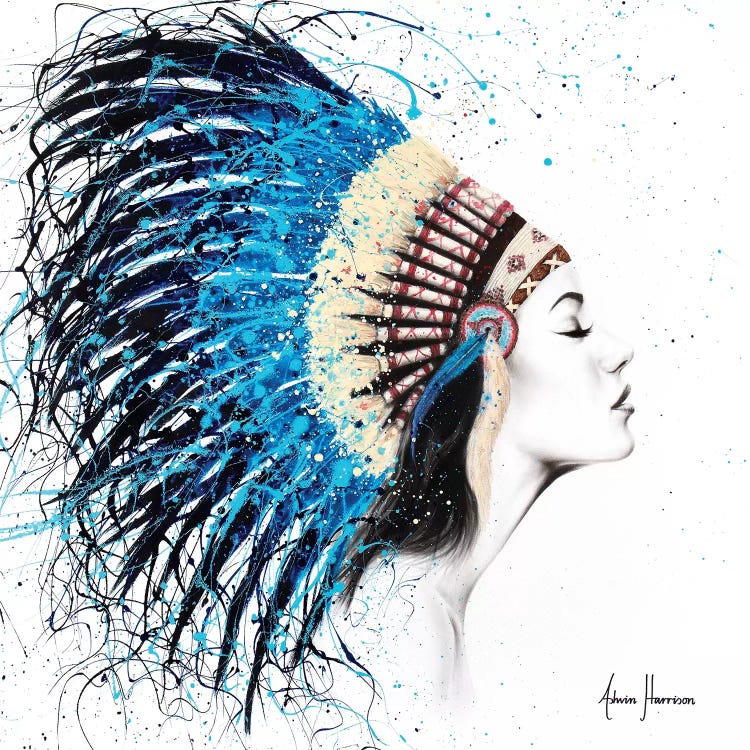 Her Feathers by Ashvin Harrison wall art