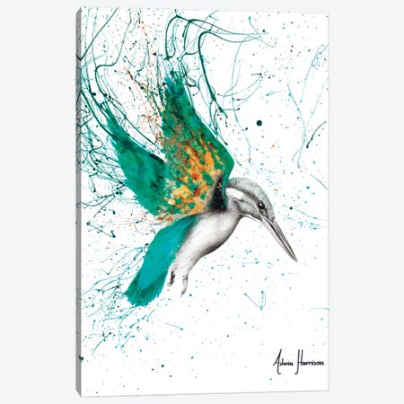 Kingfisher Skies Canvas Print #VIN326} by Ashvin Harrison Art Print