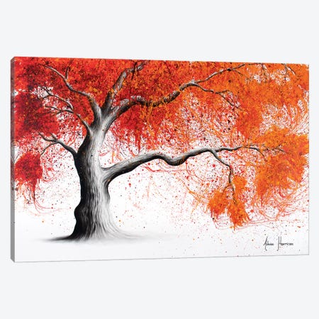 Trinx Tree Heart In Blue And Orange Tree He In Blue And Orange On Canvas  Painting