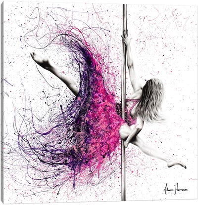 A Dance Expression Canvas Art Print - Hyper-Realistic & Detailed Drawings