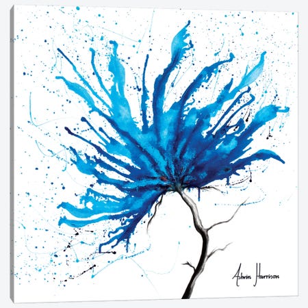 Blue Sea Flower Canvas Print #VIN338} by Ashvin Harrison Art Print