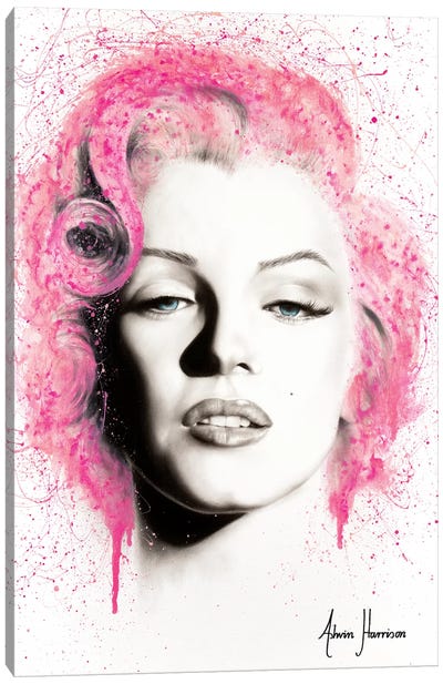 Dreaming Of Her Canvas Art Print - Marilyn Monroe