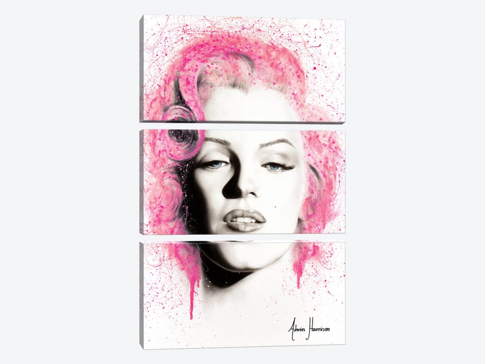Dreaming Of Her by Ashvin Harrison 3-piece Canvas Wall Art