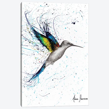 Happy Hummingbird Canvas Print #VIN349} by Ashvin Harrison Canvas Art