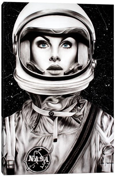 Her Universe Canvas Art Print - Astronaut Art