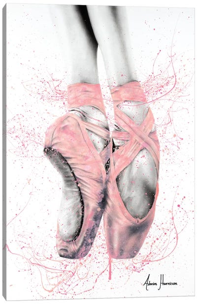 Pretty Pointe Canvas Art Print - Dance Art