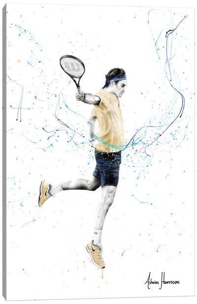 Maestro Canvas Art Print - Roger Federer