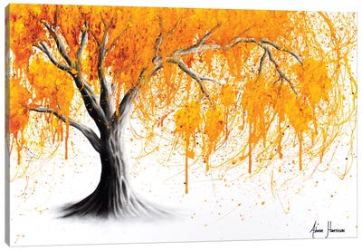 Rusting Desert Tree Canvas Art Print - Hyper-Realistic & Detailed Drawings