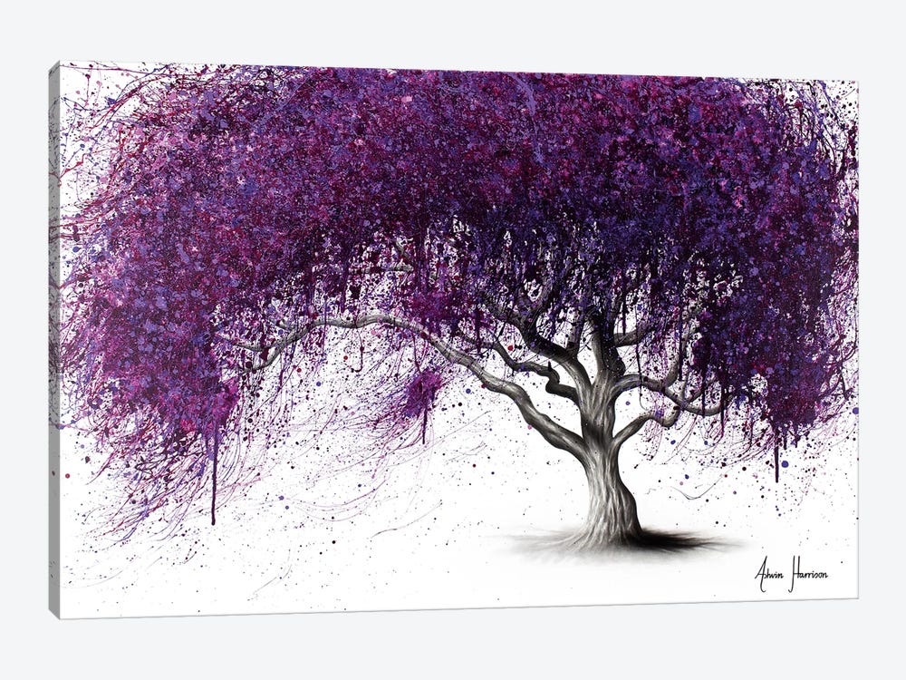Violet Shadows by Ashvin Harrison 1-piece Canvas Artwork