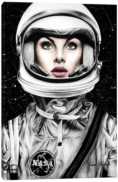 Her Universe Canvas Art Print - Hyper-Realistic & Detailed Drawings
