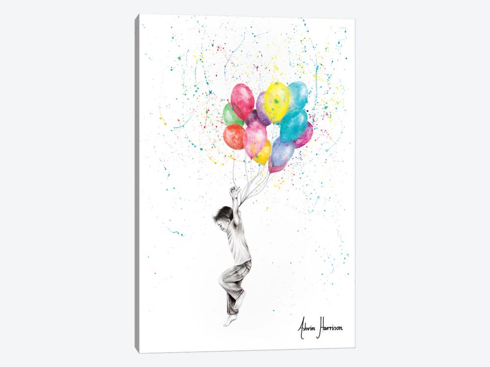 Joy Of Balloon Boy by Ashvin Harrison 1-piece Canvas Artwork