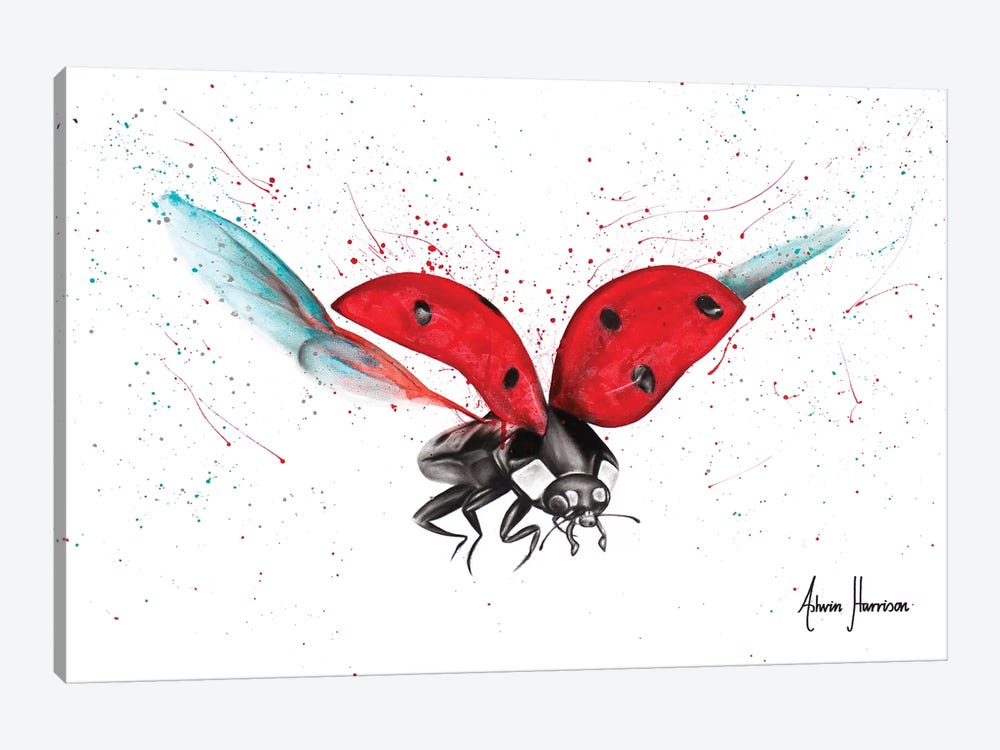 Lady Bug Bliss by Ashvin Harrison 1-piece Canvas Print
