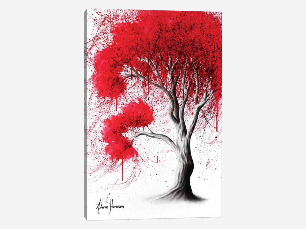 Scarlet Fall Tree by Ashvin Harrison 1-piece Canvas Artwork