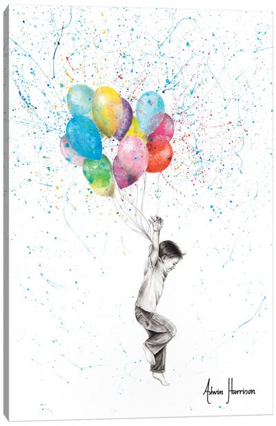 Today Will Be The Day Canvas Art Print - Balloons