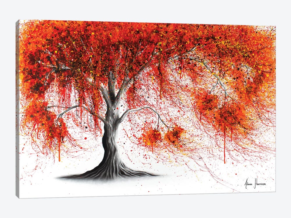 Crisp Amber Tree by Ashvin Harrison 1-piece Canvas Wall Art