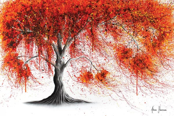 Hyper-Realistic & Detailed Drawings: Crisp Amber Tree by Ashvin Harrison
