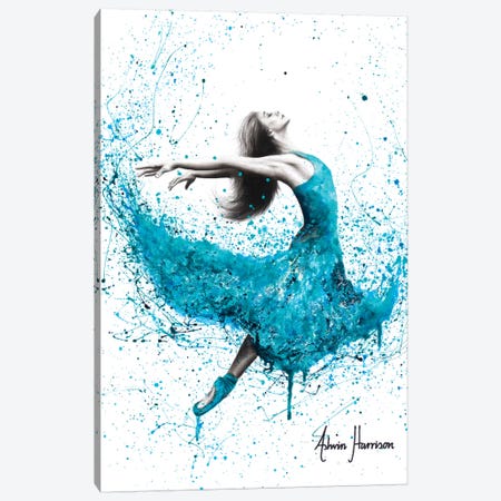 Turquoise Rain Dancer Canvas Print #VIN401} by Ashvin Harrison Canvas Print