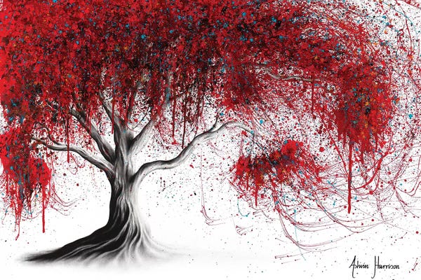 Hyper-Realistic & Detailed Drawings: Scarlet Picnic Dream Tree by Ashvin Harrison