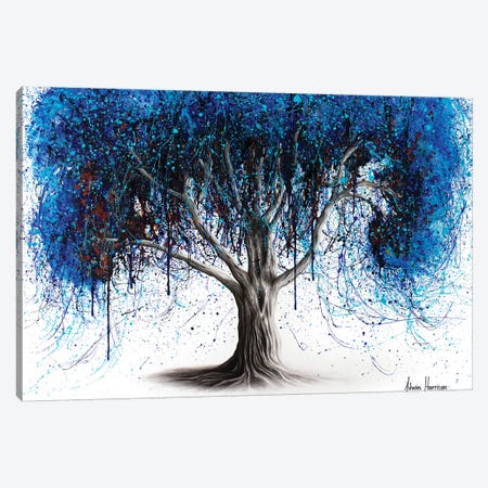 Blue Moonlight Tree Canvas Print #VIN411} by Ashvin Harrison Canvas Wall Art