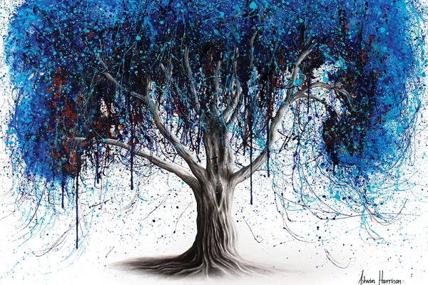 Hyper-Realistic & Detailed Drawings: Blue Moonlight Tree by Ashvin Harrison