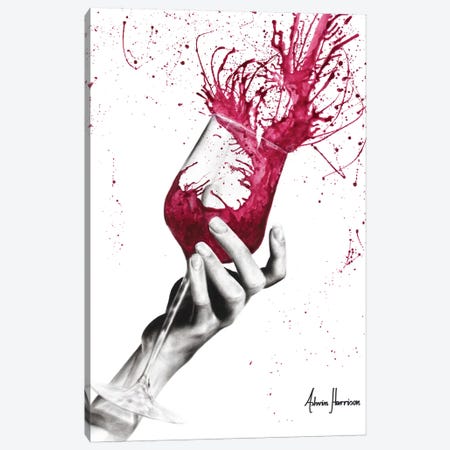 Wine Twirl Canvas Print #VIN417} by Ashvin Harrison Canvas Art Print