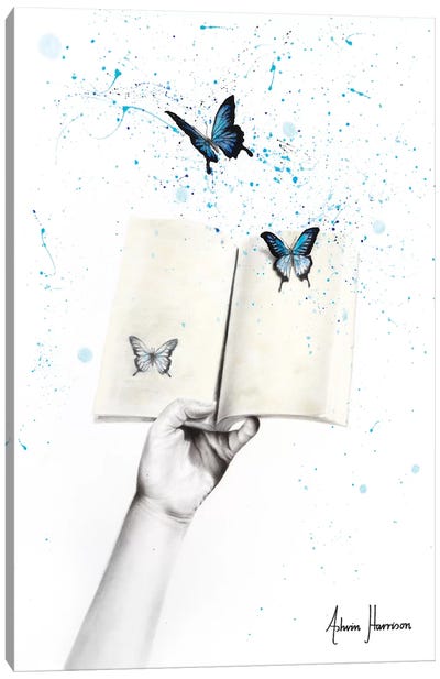 A Sense Of Butterfly Fiction Canvas Art Print - Hyper-Realistic & Detailed Drawings
