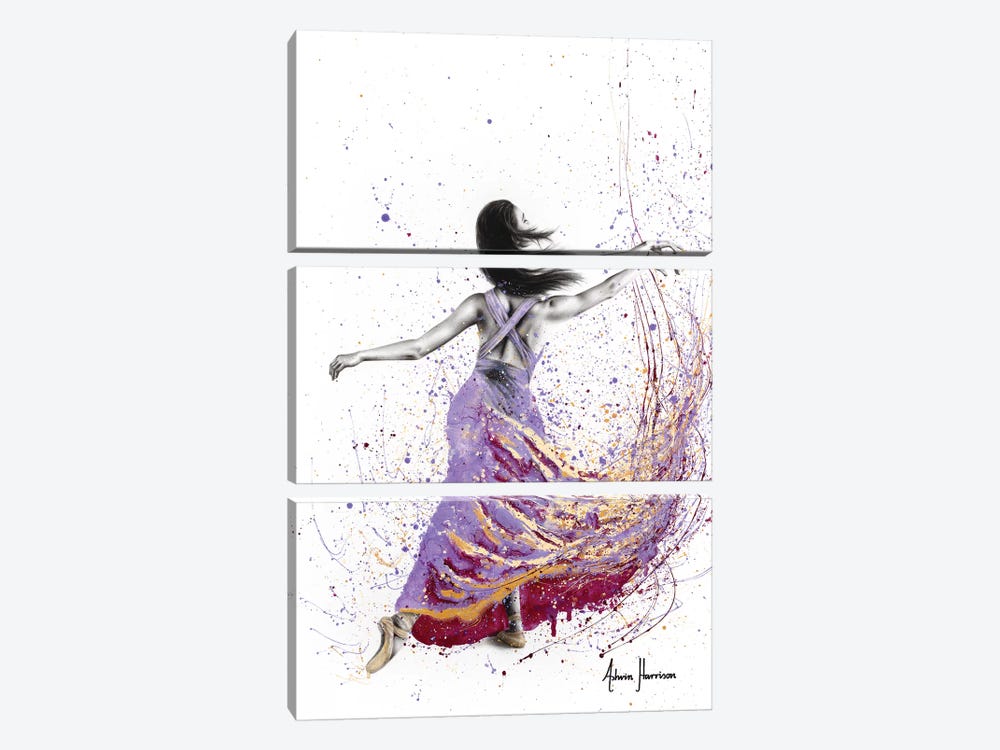 Two Steps And One Twist by Ashvin Harrison 3-piece Canvas Print