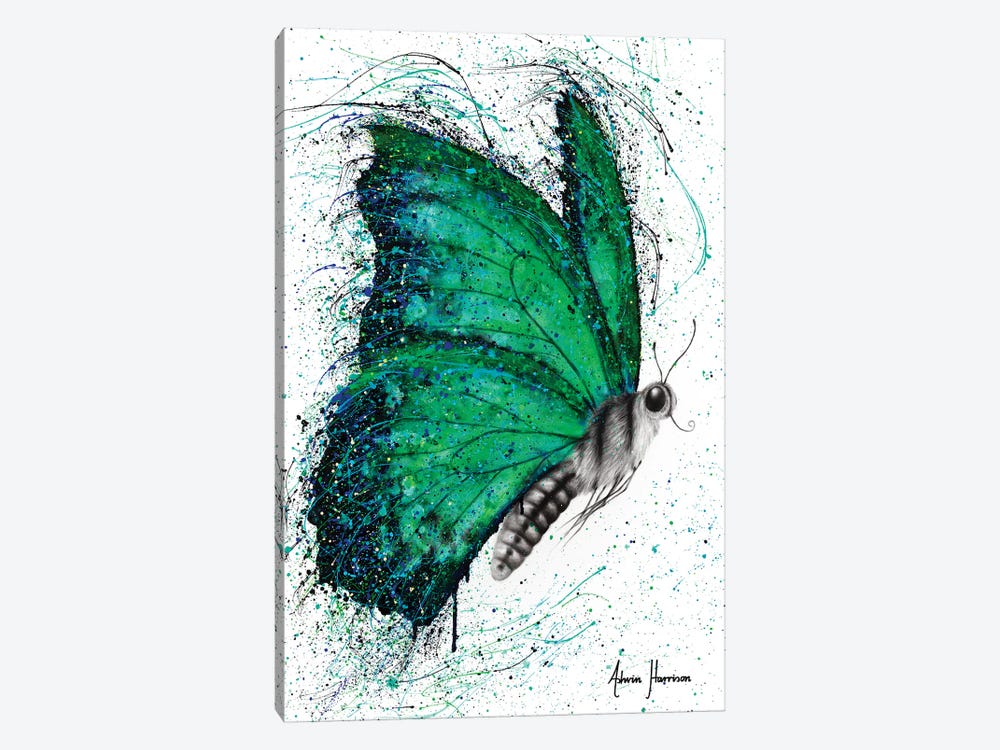 Emerald City Butterfly by Ashvin Harrison 1-piece Canvas Artwork