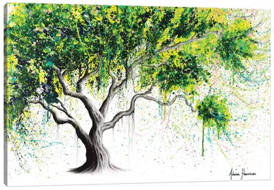 Funky Fig Tree Canvas Art Print - Hyper-Realistic & Detailed Drawings