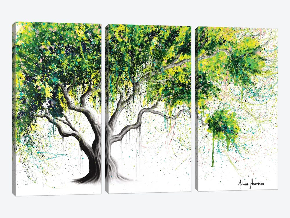 Funky Fig Tree by Ashvin Harrison 3-piece Canvas Artwork