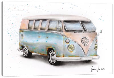 A Journey In Time Canvas Art Print - Volkswagen