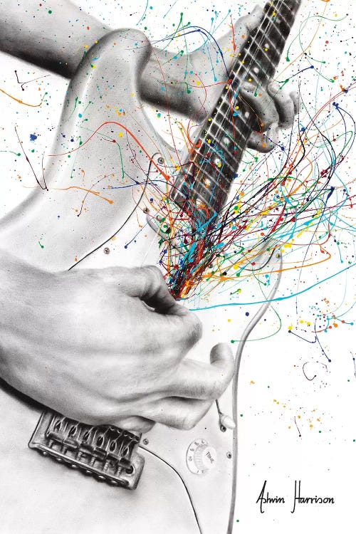 The Guitar Solo by Ashvin Harrison wall art