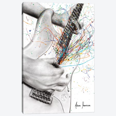 The Guitar Solo Canvas Print #VIN456} by Ashvin Harrison Canvas Art Print