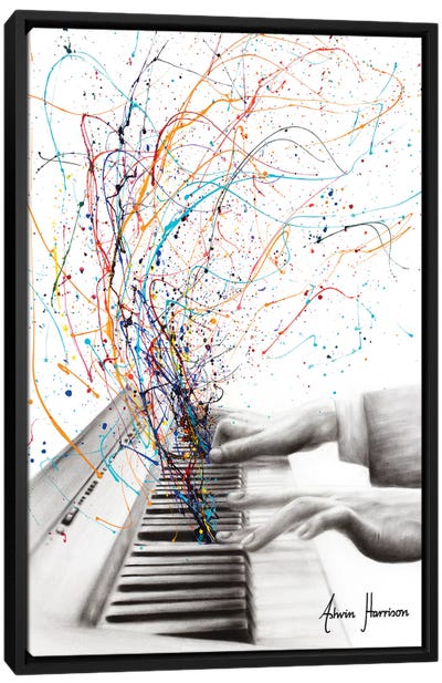The Keyboard Solo Canvas Art Print - Music Art