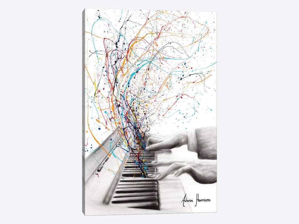 The Keyboard Solo by Ashvin Harrison 1-piece Canvas Print
