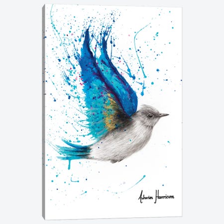 Blue Byron Bird Canvas Print #VIN462} by Ashvin Harrison Art Print