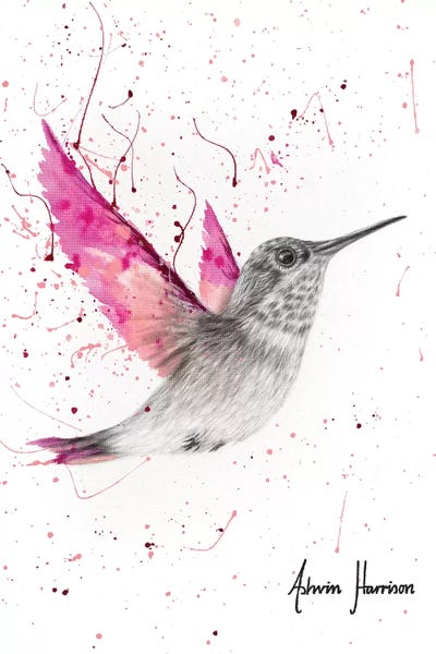 Large | 37"-48": Magenta Rose Bird by Ashvin Harrison
