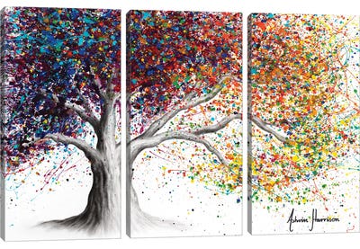 The Colour Of Dreams Canvas Art Print - 3-Piece Tree Art