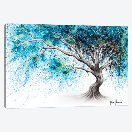 Blue Crystal Dream Tree Canvas Print #VIN479} by Ashvin Harrison Canvas Art