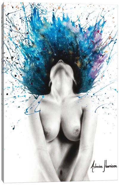 Touched Canvas Art Print - Bathroom Nudes Art