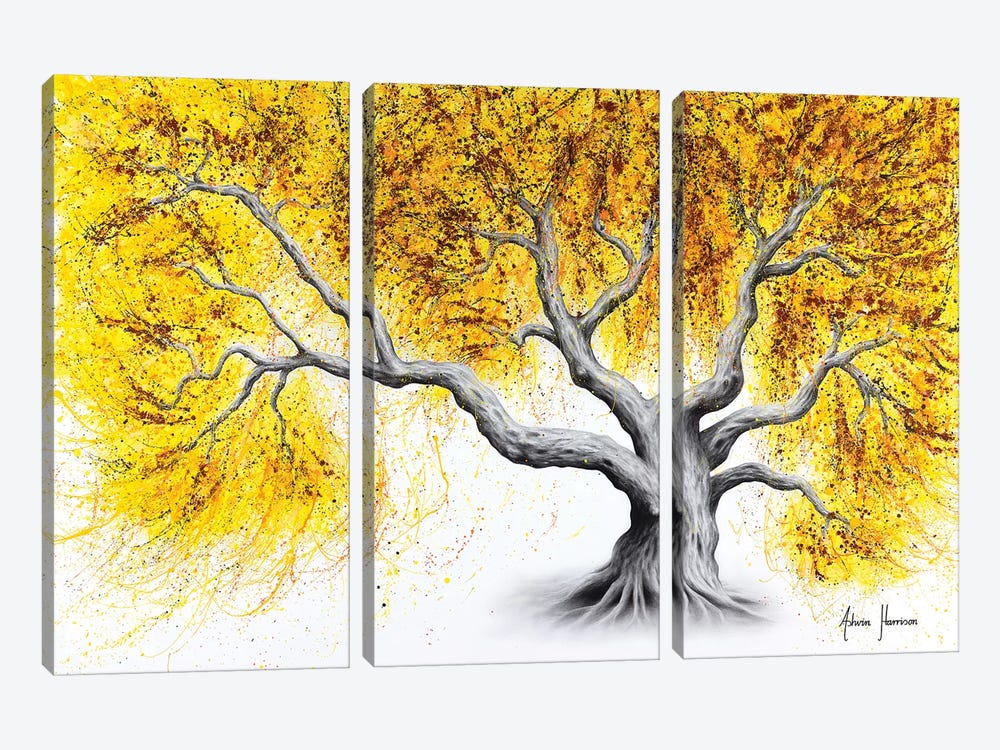Sunshine Tree by Ashvin Harrison 3-piece Canvas Print