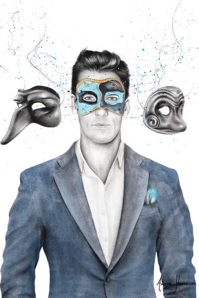 A Man Of Masks by Ashvin Harrison canvas print