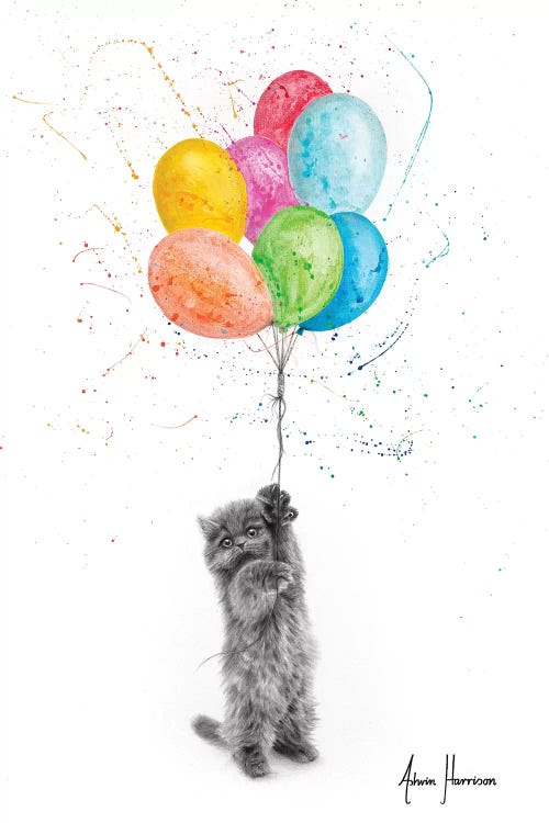 The Naughty Kitten And The Balloons