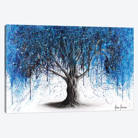 Blue Midnight Tree Canvas Print #VIN497} by Ashvin Harrison Art Print