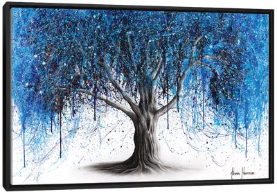 Blue Midnight Tree Canvas Art Print - Best Sellers