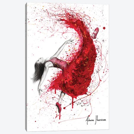 Contemporary Passion Ballerina Canvas Print #VIN498} by Ashvin Harrison Canvas Artwork