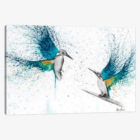 Kingfisher Memories Canvas Print #VIN50} by Ashvin Harrison Canvas Wall Art