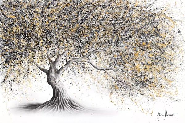 Hyper-Realistic & Detailed Drawings: Golden Onyx Tree by Ashvin Harrison